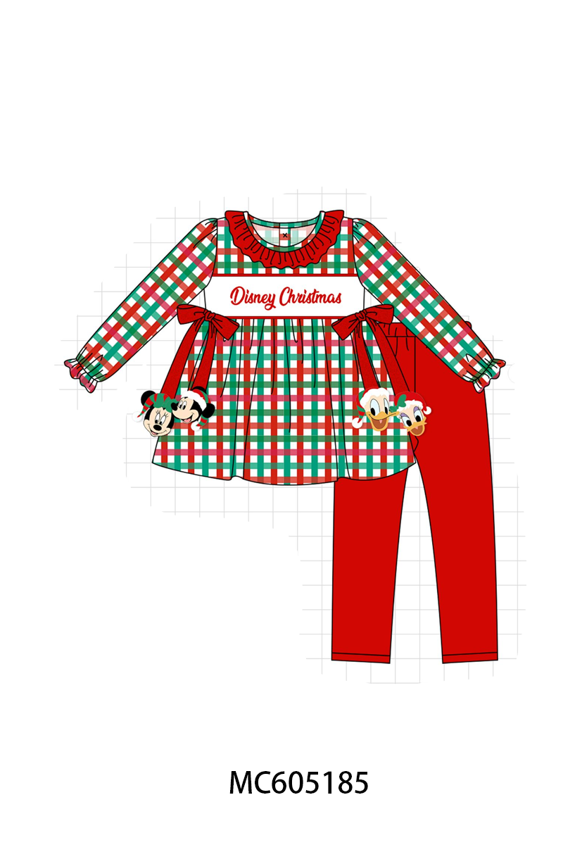 PO92 Red christmas embroidery plaid collection - closing 5/25 - ETA late October