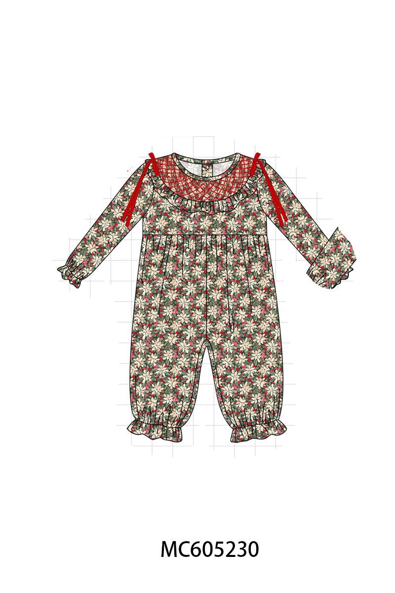 PO92 Red floral smocked collection - closing 5/25 - ETA late October