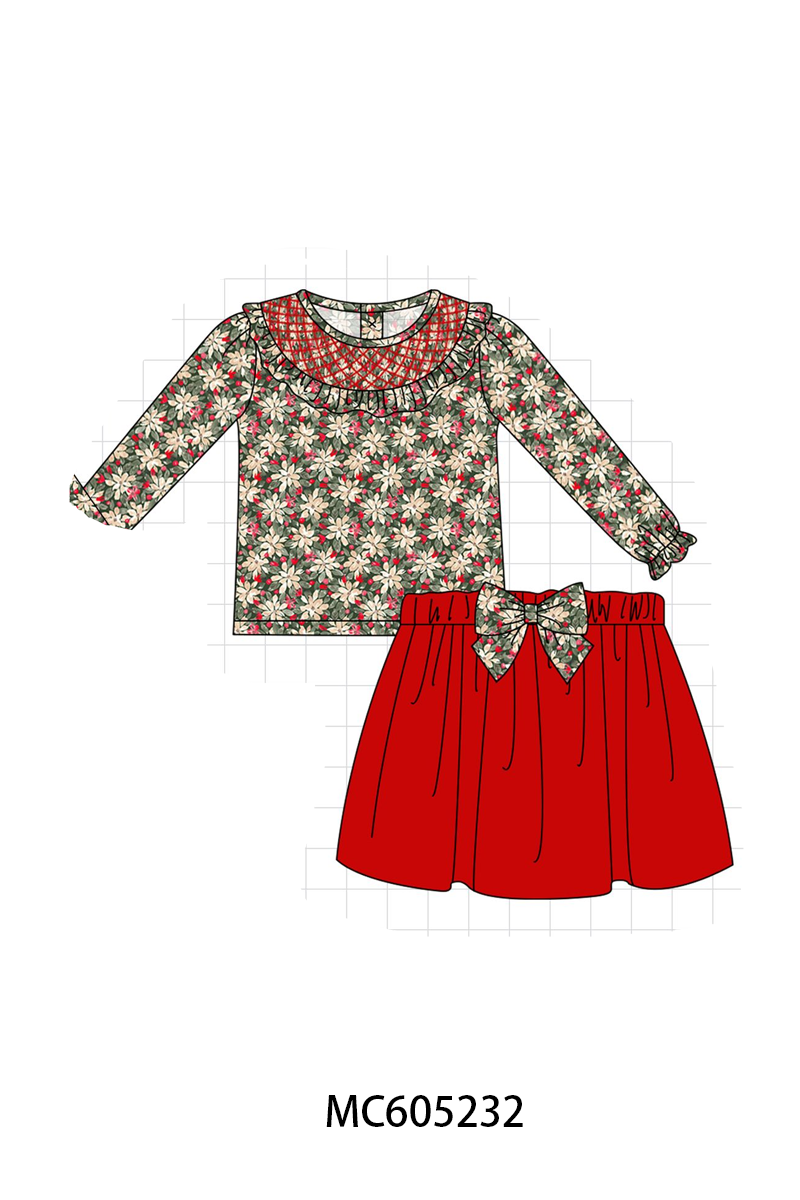 PO92 Red floral smocked collection - closing 5/25 - ETA late October