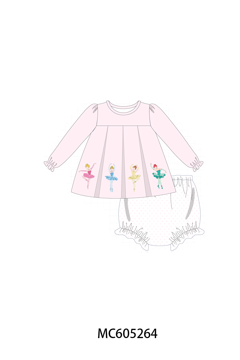 PO92 Pink ballet princess embroidery collection - closing 5/25 - ETA late October