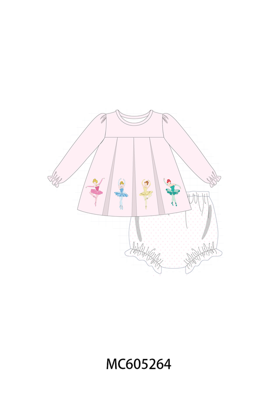 PO92 Pink ballet princess embroidery collection - closing 5/25 - ETA late October