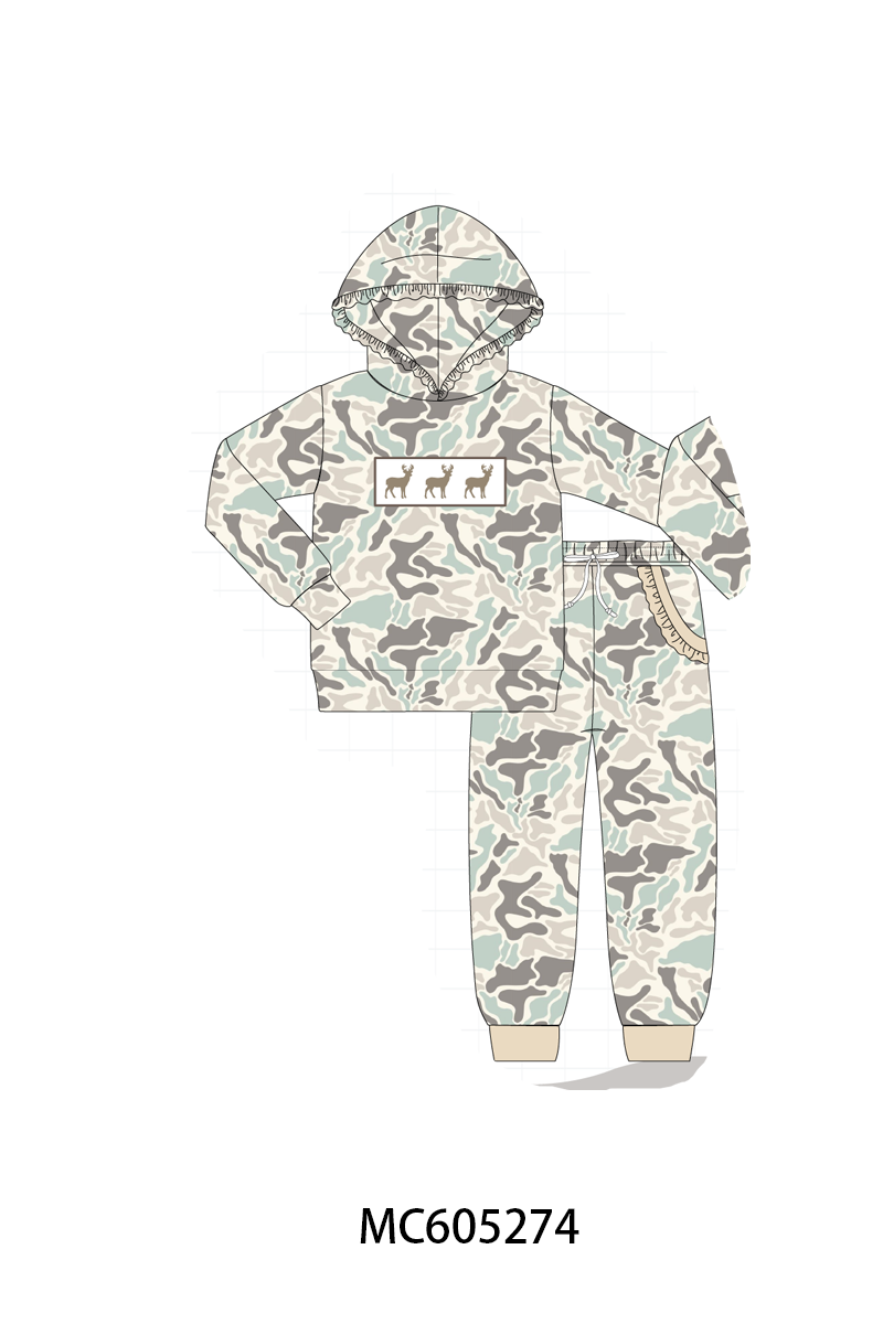 PO92 Camouflage hunting deer embroidery collection - closing 5/25 - ETA late October