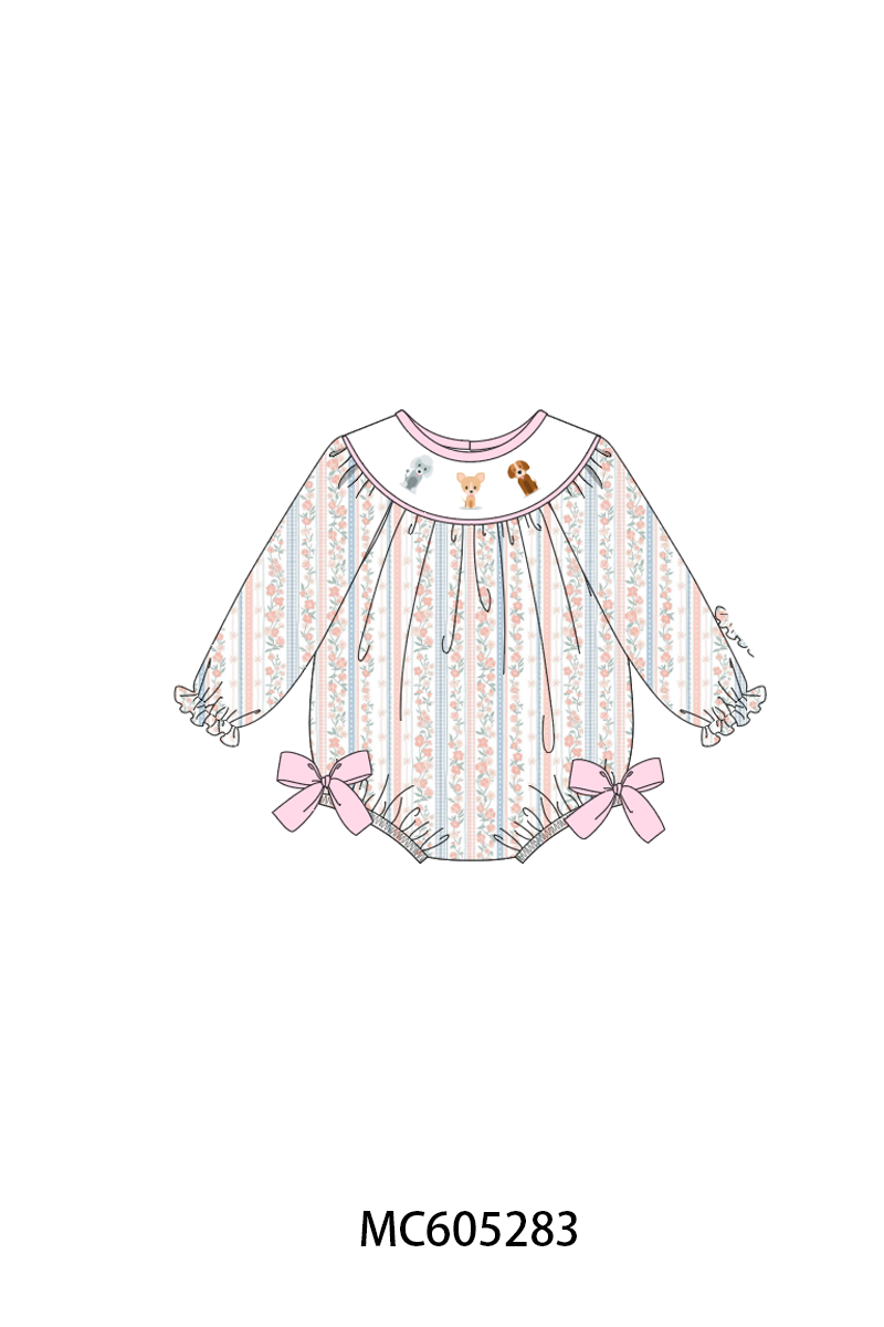 PO92 Puppy embroidery floral collection - closing 5/25 - ETA late October