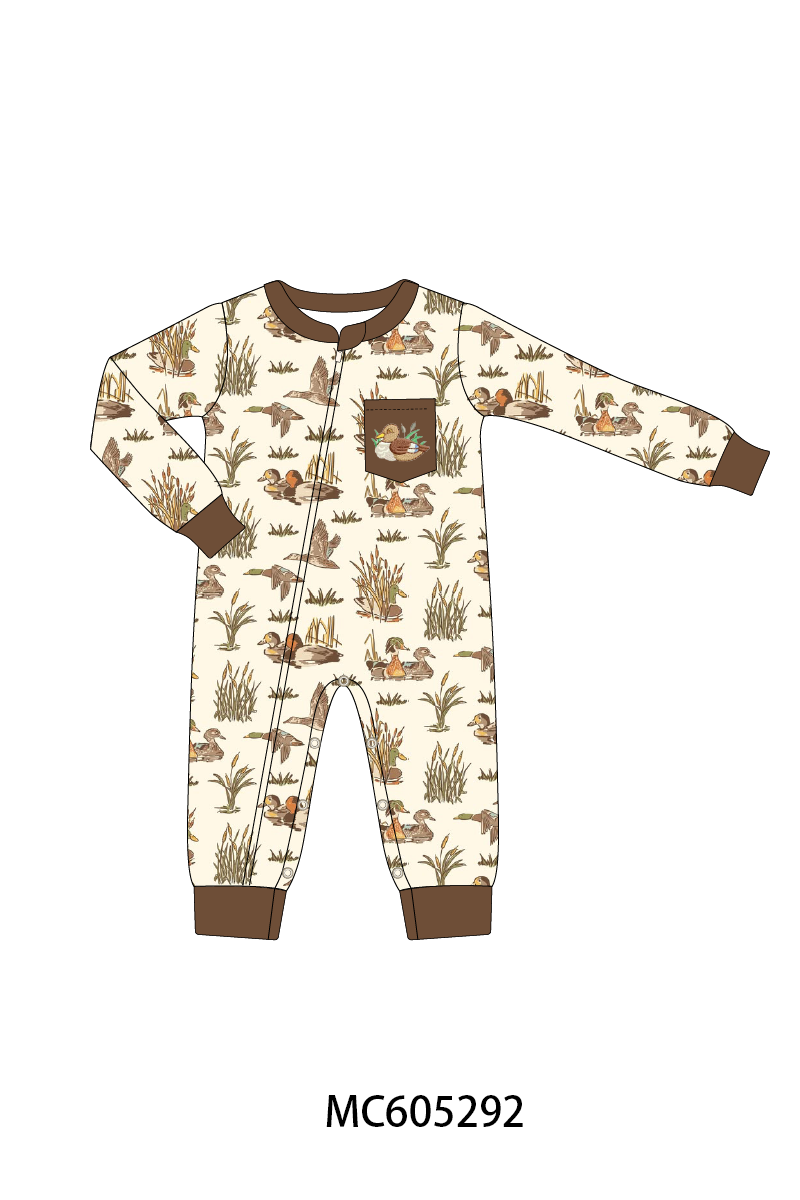 PO92 Brown duck embroidery bamboo collection - closing 5/25 - ETA late October