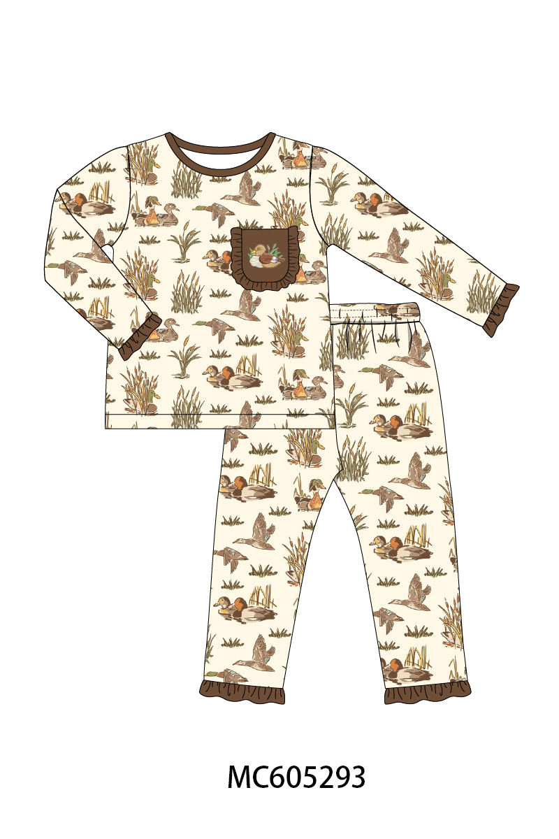 PO92 Brown duck embroidery bamboo collection - closing 5/25 - ETA late October