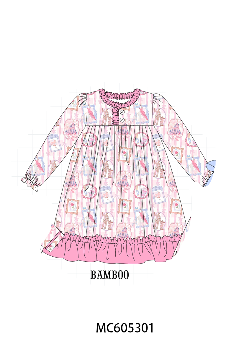 PO92 Pink character castle bamboo collection - closing 5/25 - ETA late October