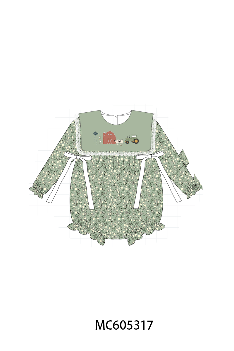 PO92 Green farm embroidery floral collection - closing 5/25 - ETA late October