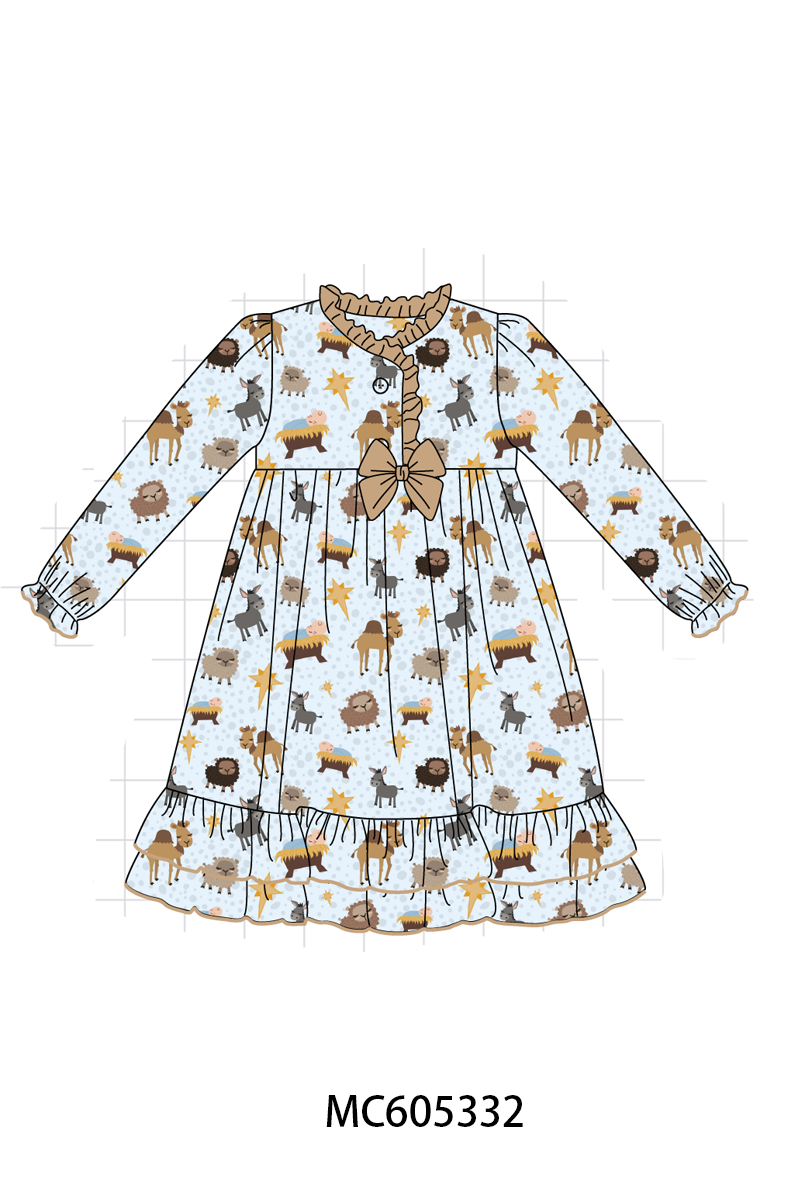PO92 Blue animal print bamboo collection - closing 5/25 - ETA late October