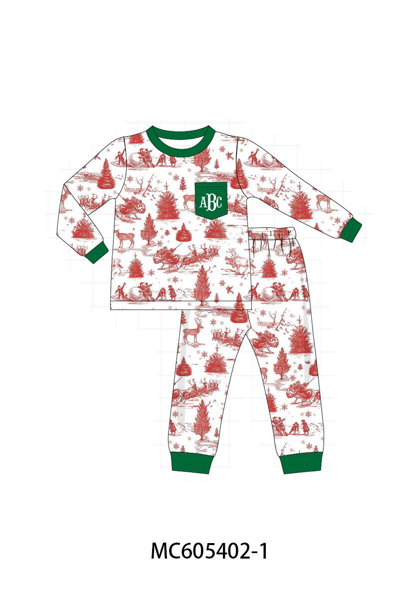 PO93 Classic Christmas Toile monogram embroidery collection  - closing 6/8 - ETA November