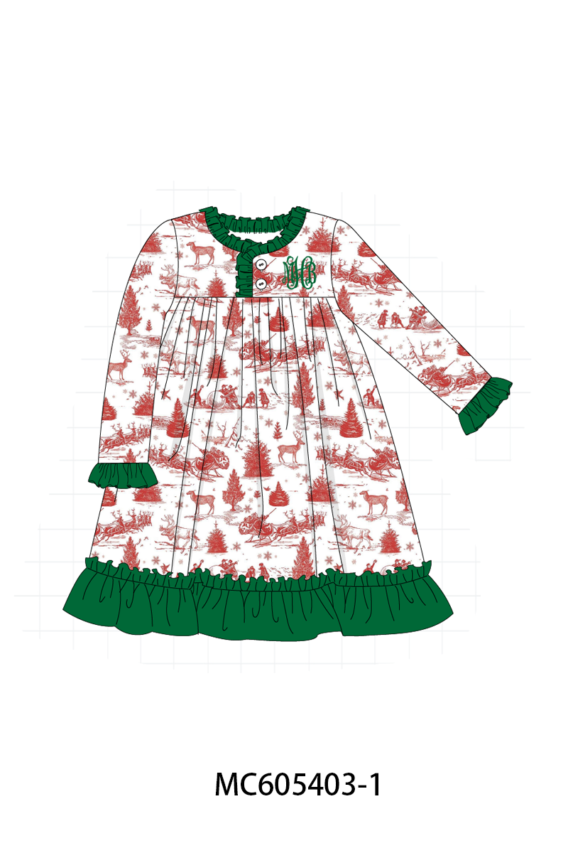 PO93 Classic Christmas Toile monogram embroidery collection  - closing 6/8 - ETA November