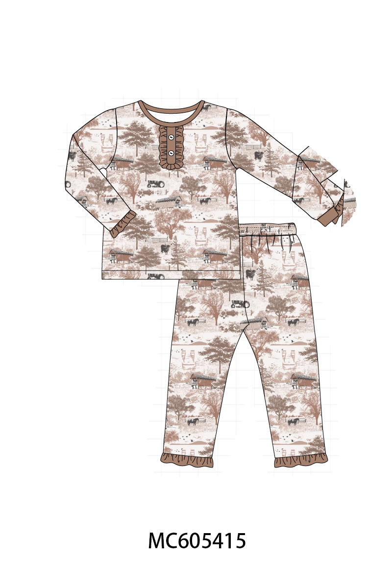 PO93 Brown farm print collection  - closing 6/8 - ETA November