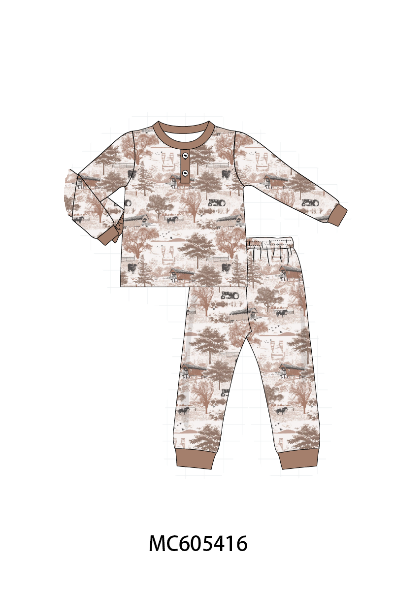 PO93 Brown farm print collection  - closing 6/8 - ETA November