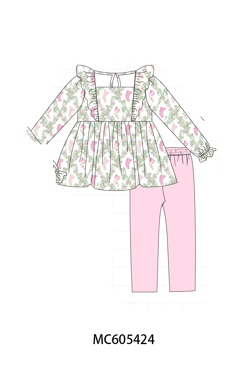 PO93 Pink holiday floral socks print collection  - closing 6/8 - ETA November
