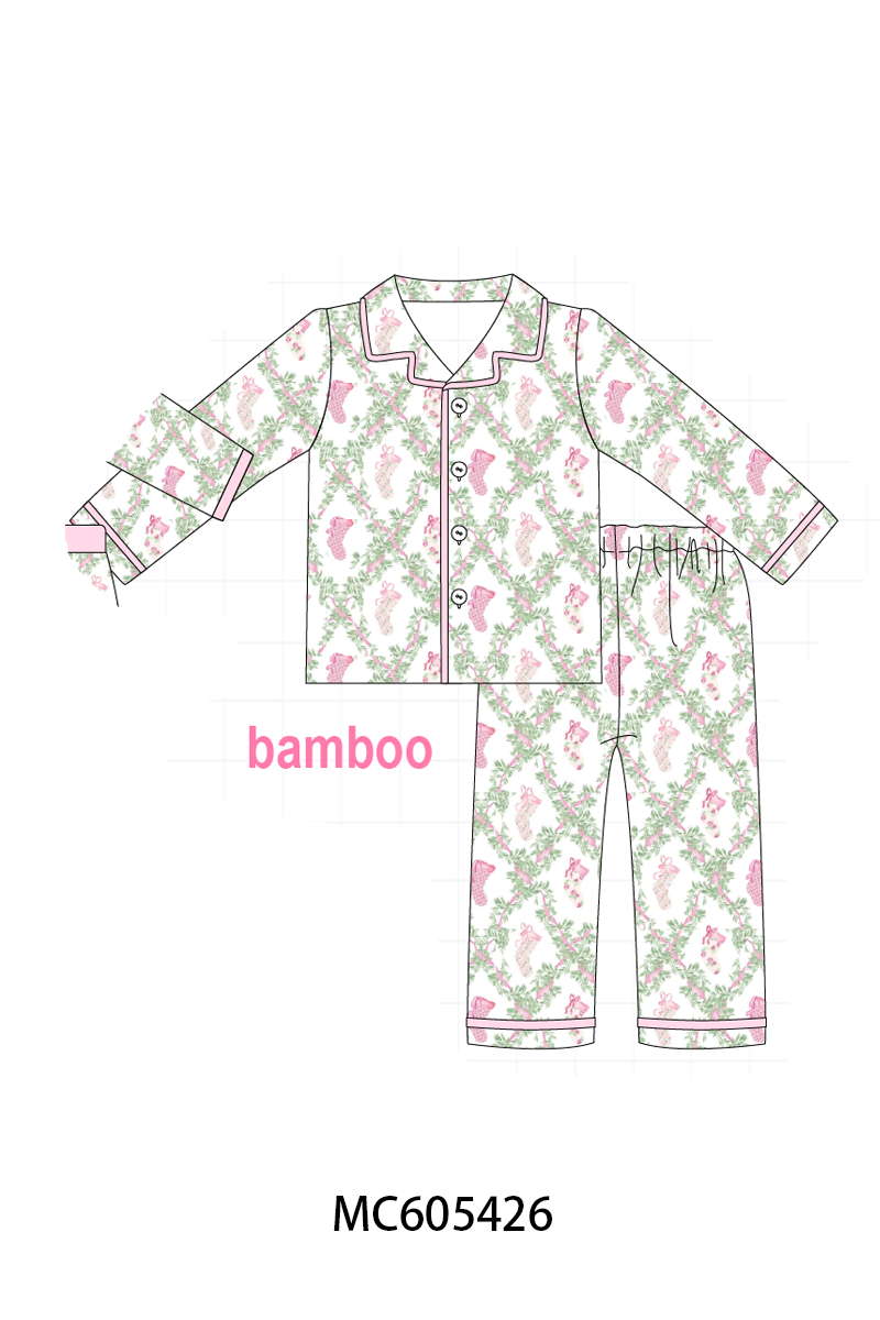 PO93 Pink holiday floral socks print collection  - closing 6/8 - ETA November