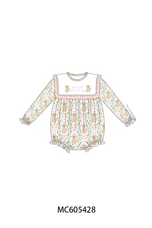 PO93 Pink&blue puppy embroidery collection  - closing 6/8 - ETA November