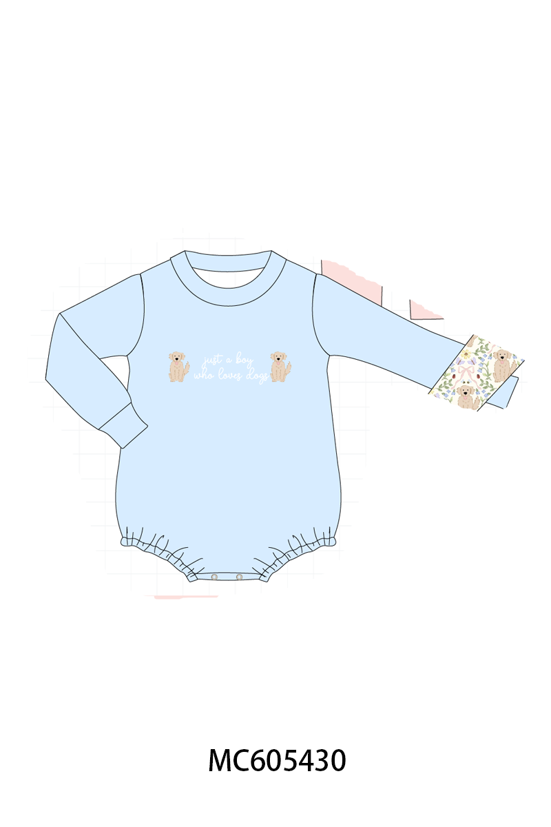 PO93 Pink&blue puppy embroidery collection  - closing 6/8 - ETA November