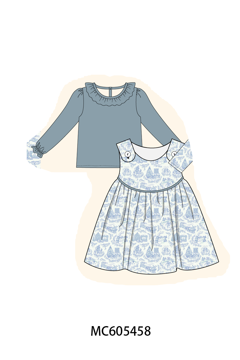 PO93 Blue toile holiday print collection  - closing 6/8 - ETA November