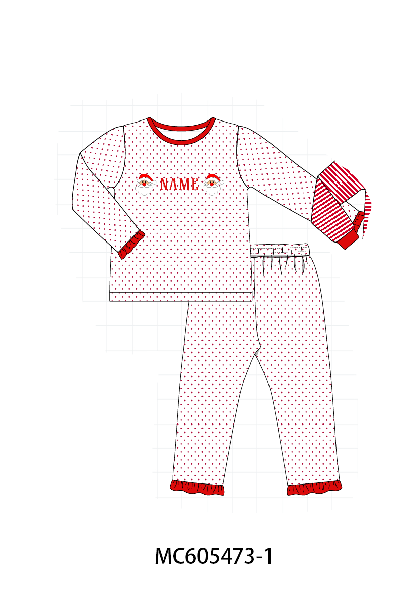 PO93 Christmas stripe tree santa monogram embroidery collection  - closing 6/8 - ETA November