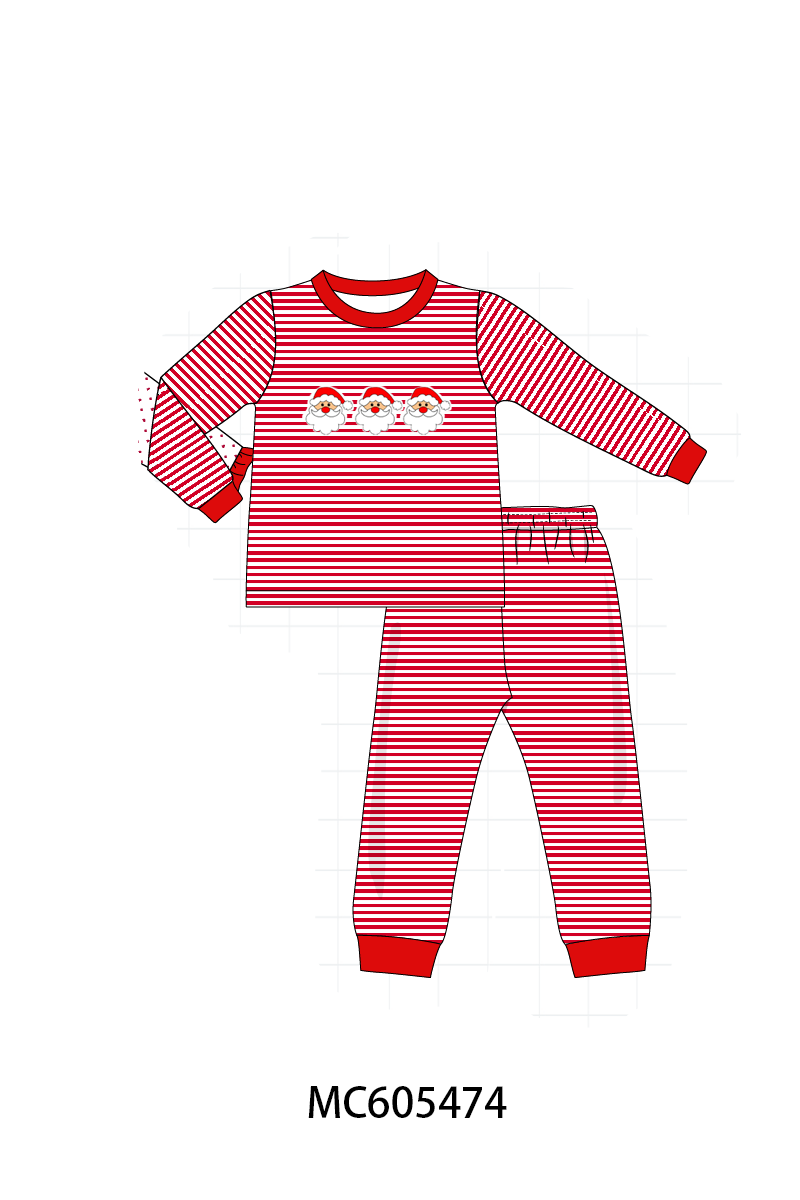 PO93 Christmas stripe tree santa reindeer gingerbread embroidery collection  - closing 6/8 - ETA November