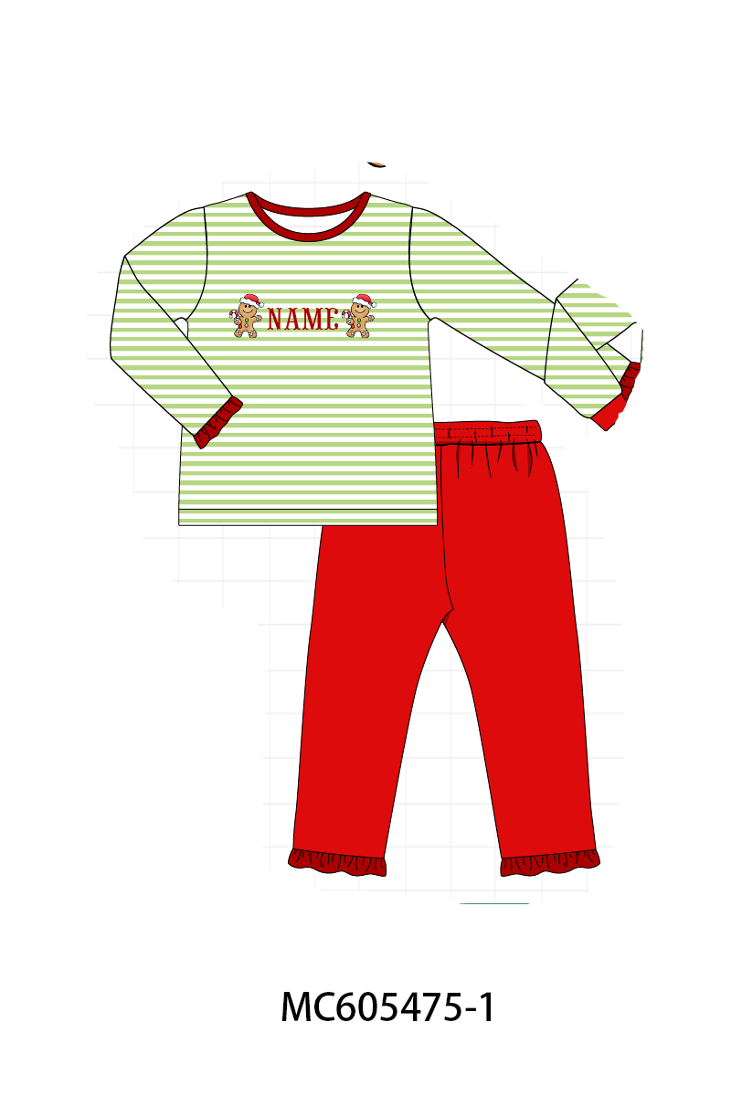 PO93 Christmas stripe tree santa monogram embroidery collection  - closing 6/8 - ETA November