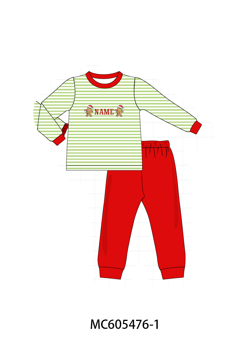 PO93 Christmas stripe tree santa monogram embroidery collection  - closing 6/8 - ETA November