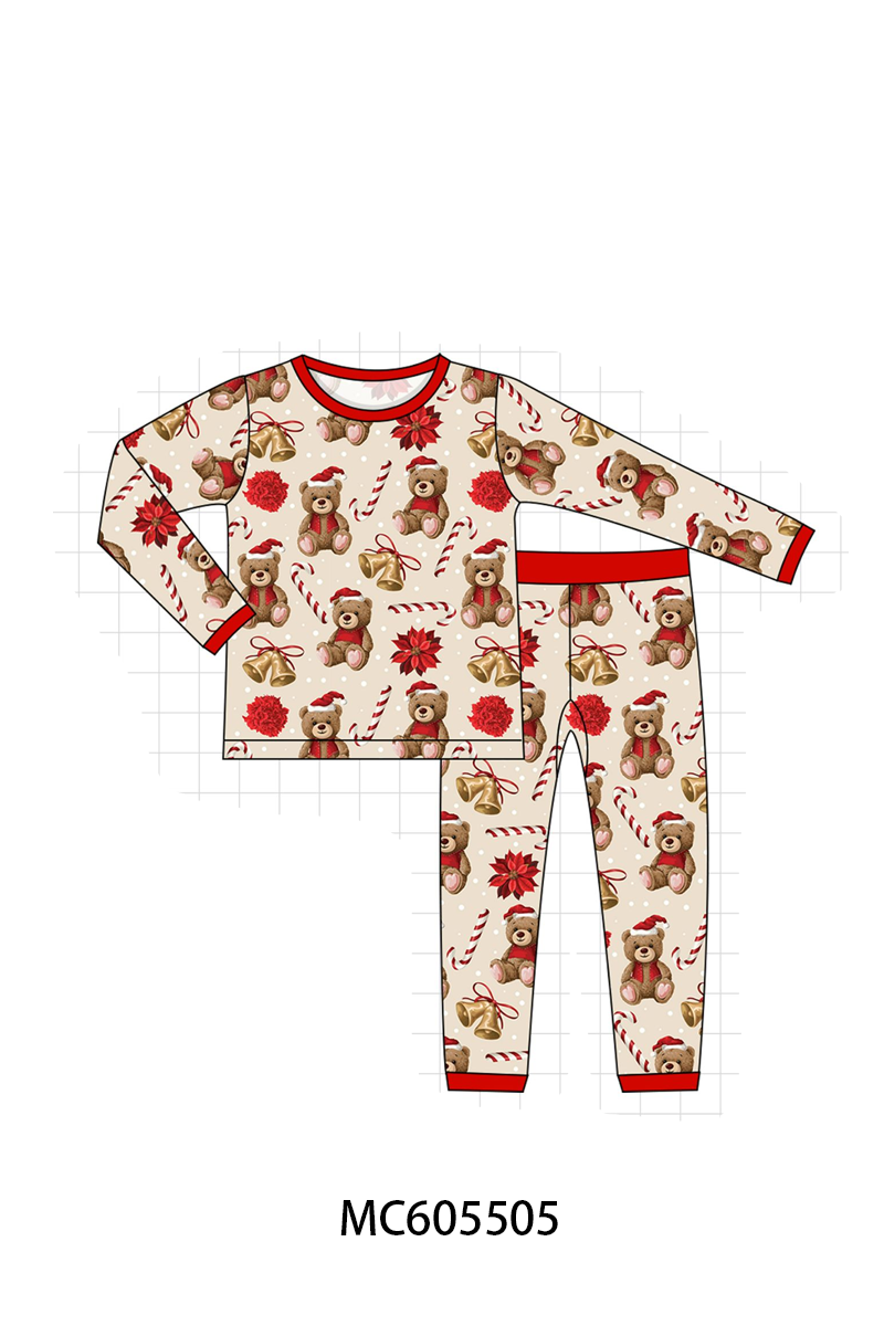 PO93 Red christmas teddy bear bamboo collection  - closing 6/8 - ETA November