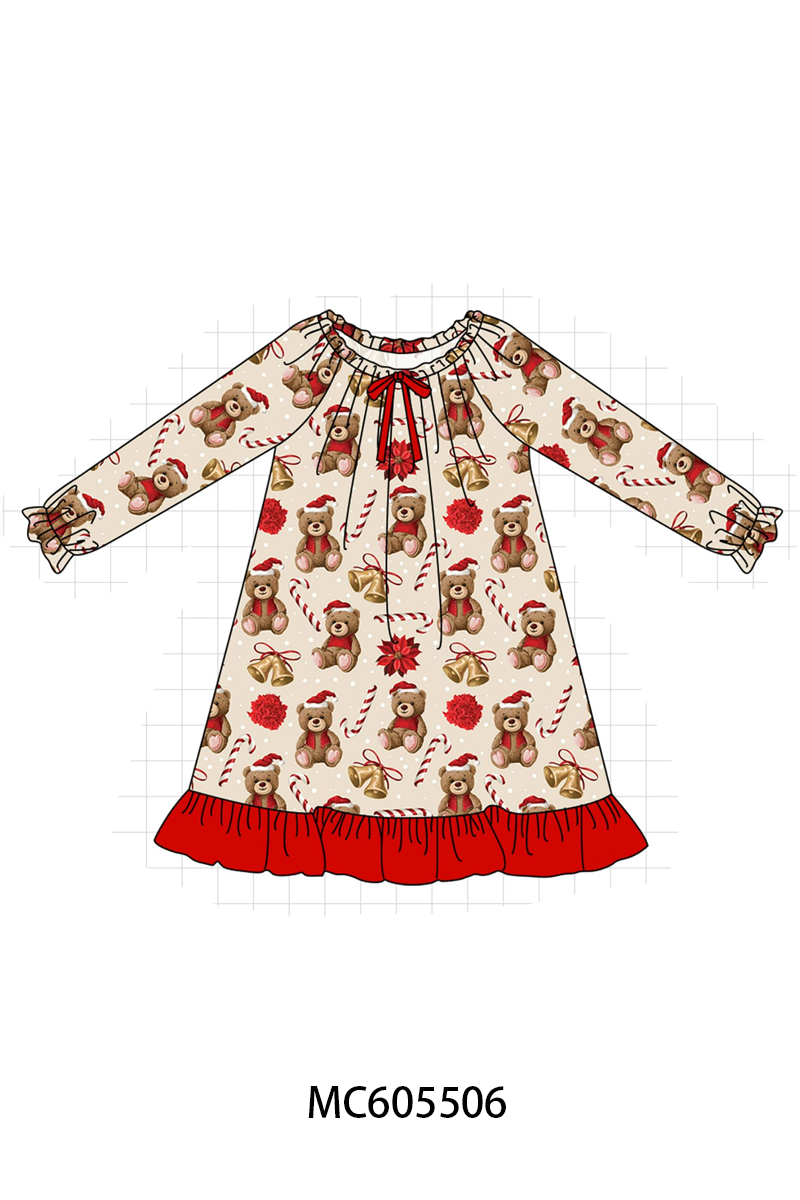 PO93 Red christmas teddy bear bamboo collection  - closing 6/8 - ETA November