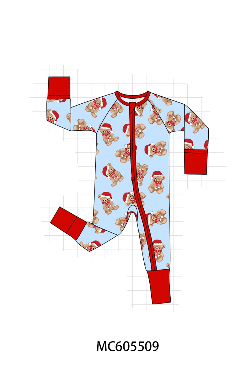 PO93 Pink&blue christmas teddy bamboo collection  - closing 6/8 - ETA November