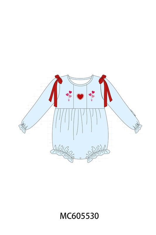 PO95 Blue valentine's day heart embroidery collection - closing 6/22 - ETA late November