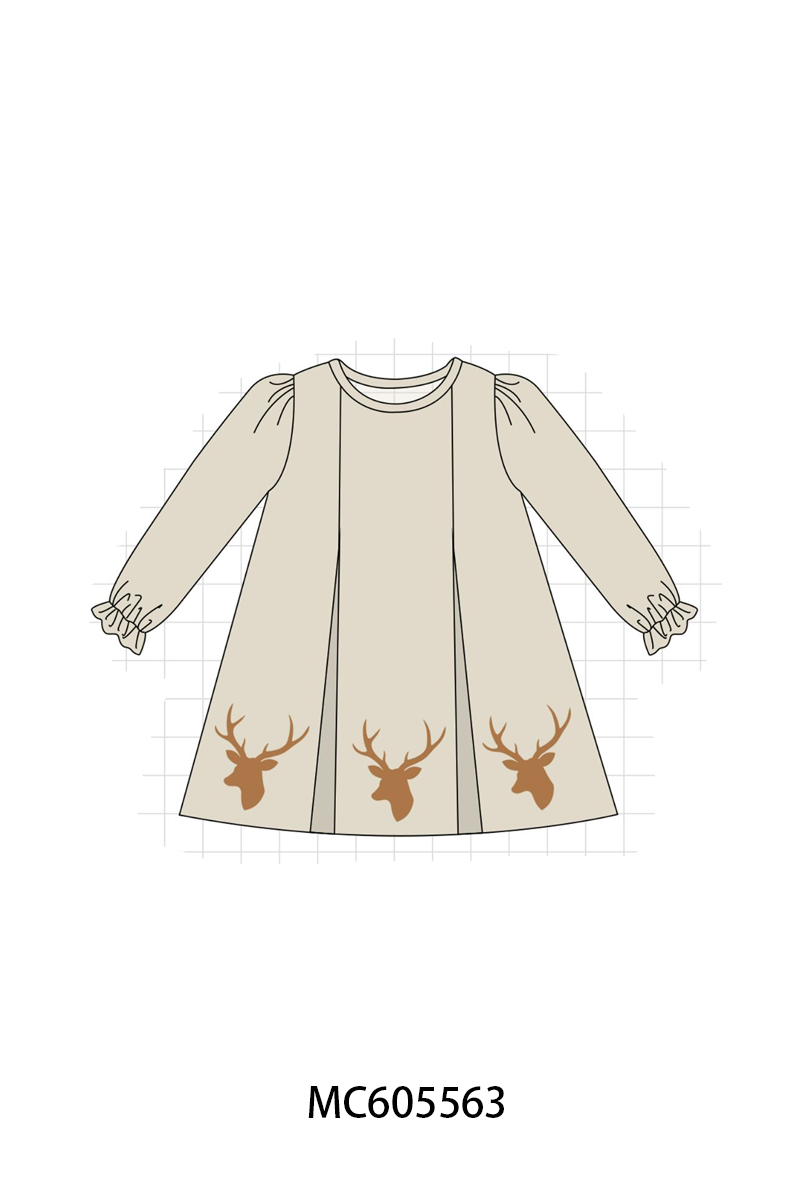 PO93 Green leaves deer embroidery collection  - closing 6/8 - ETA November