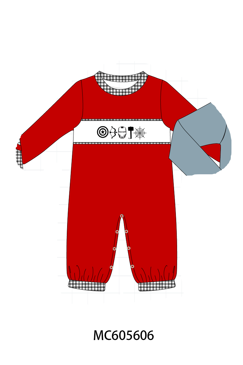 PO93 Red character embroidery collection  - closing 6/8 - ETA November