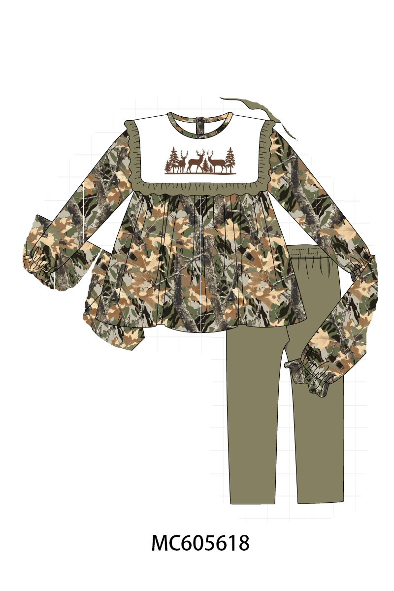 PO93 Camo hunting deer embroidery collection  - closing 6/8 - ETA November