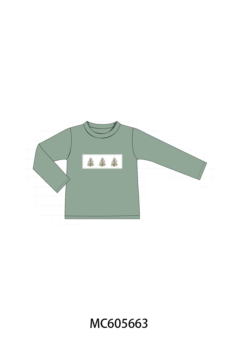 PO93 Red&sage christmas tree holly smocked collection  - closing 6/8 - ETA November