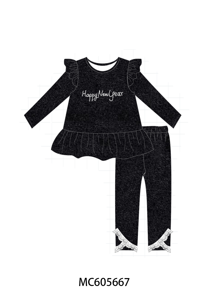 PO93 Black happy new year velvet pearl collection  - closing 6/8 - ETA November