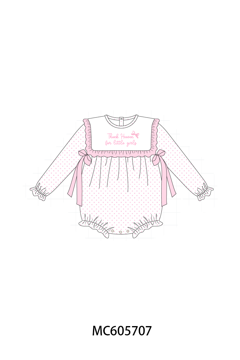 PO93 Pink&blue embroidery dot gingham collection  - closing 6/8 - ETA November