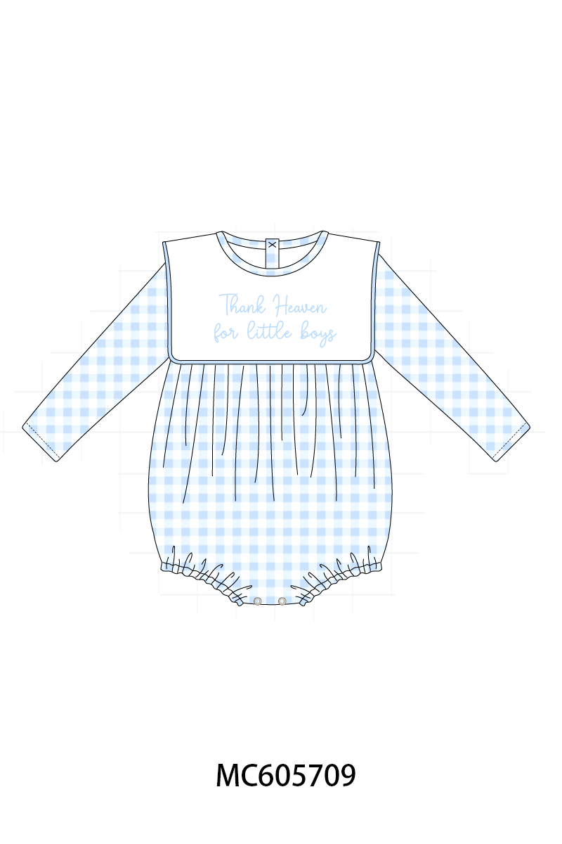 PO93 Pink&blue embroidery dot gingham collection  - closing 6/8 - ETA November