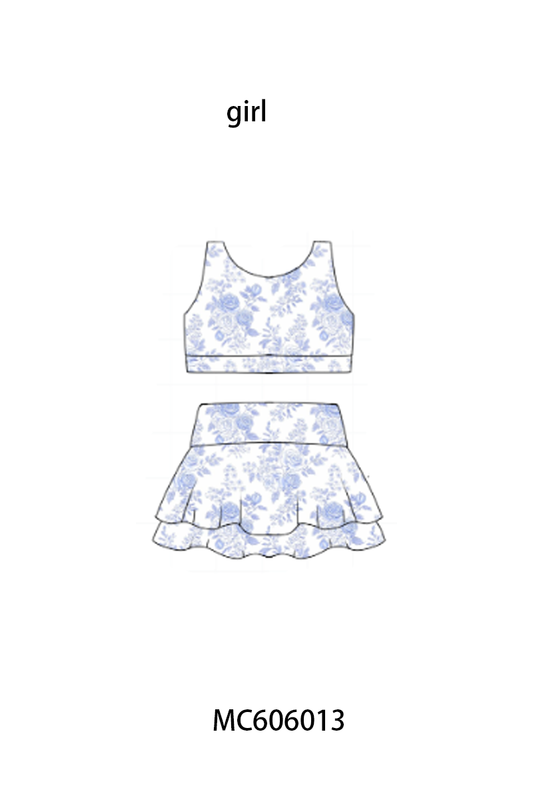 PO95 Blue floral print mom&me active collection 1 - closing 6/22 - ETA late November