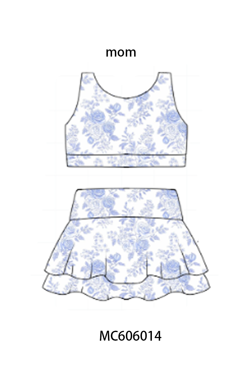 PO95 Blue floral print mom&me active collection 1