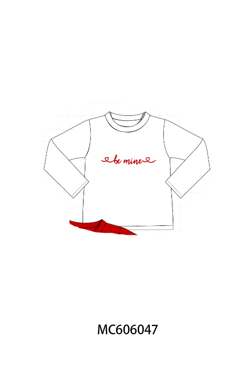 PO95 Red&blue be mine embroidery collection