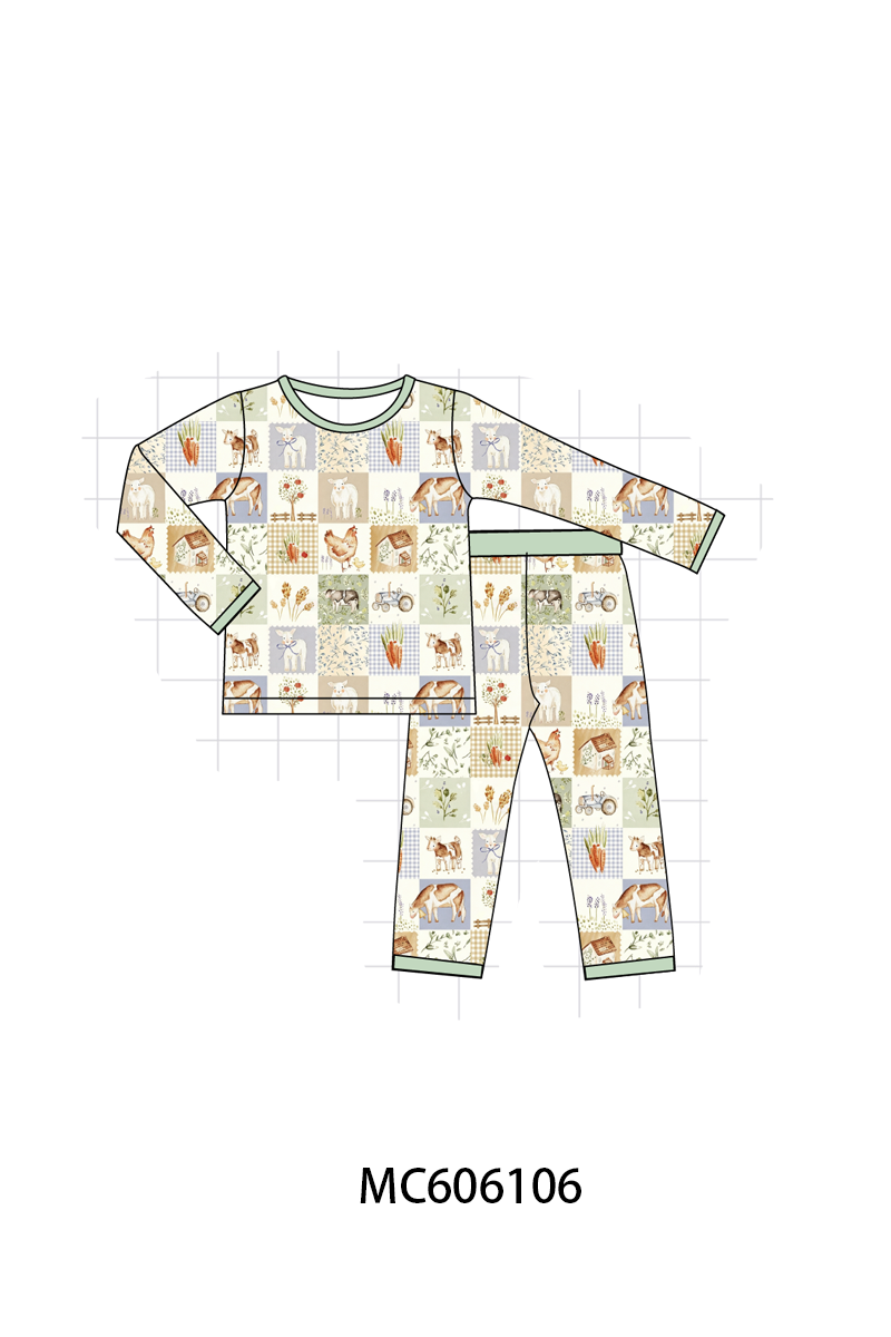PO95 Sage farm checkered bamboo collection
