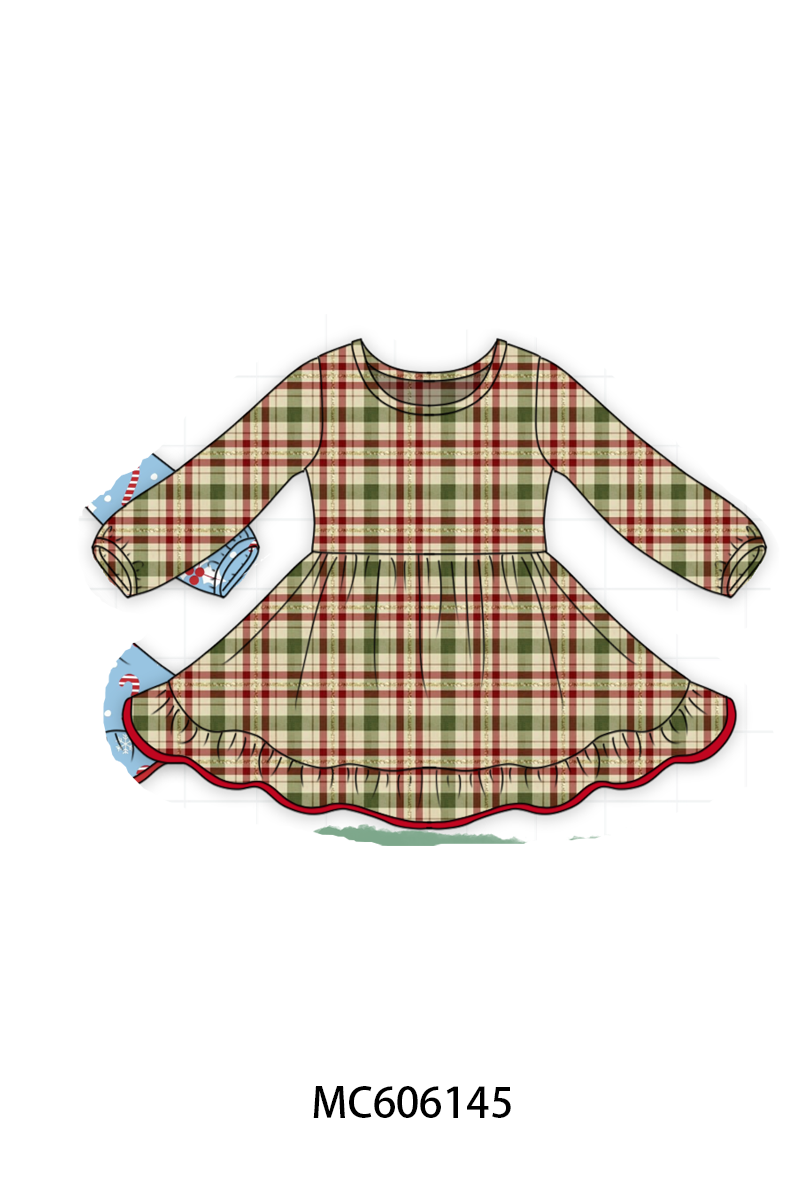 PO95 Christmas bow cookie grinch floral dress collection