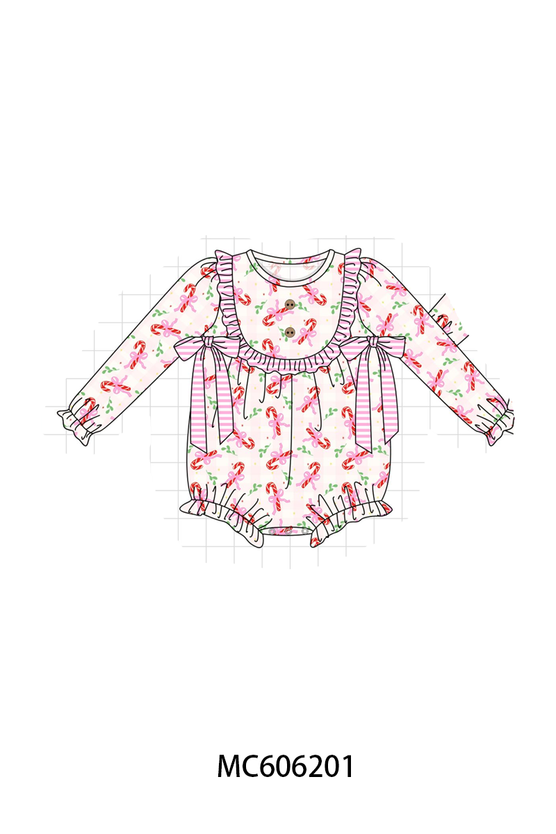 PO95 Pink christmas candy cane stripe collection