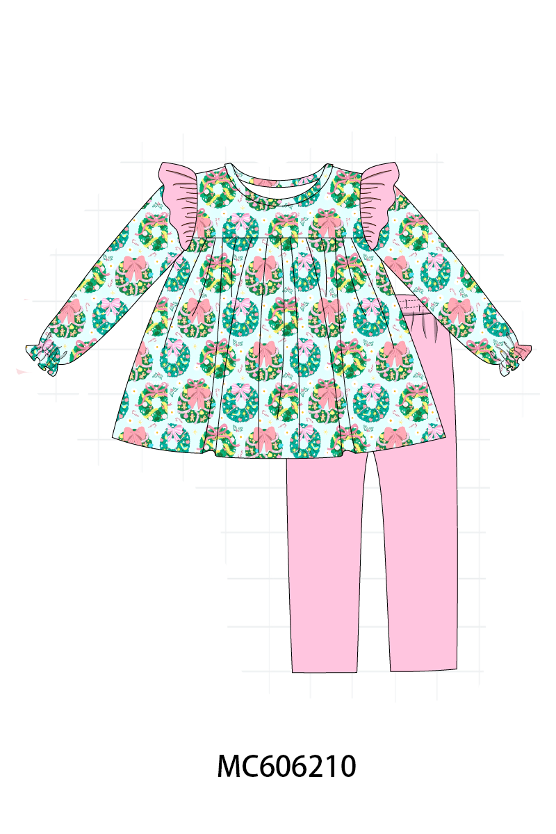 PO95 Green christmas wreath print collection