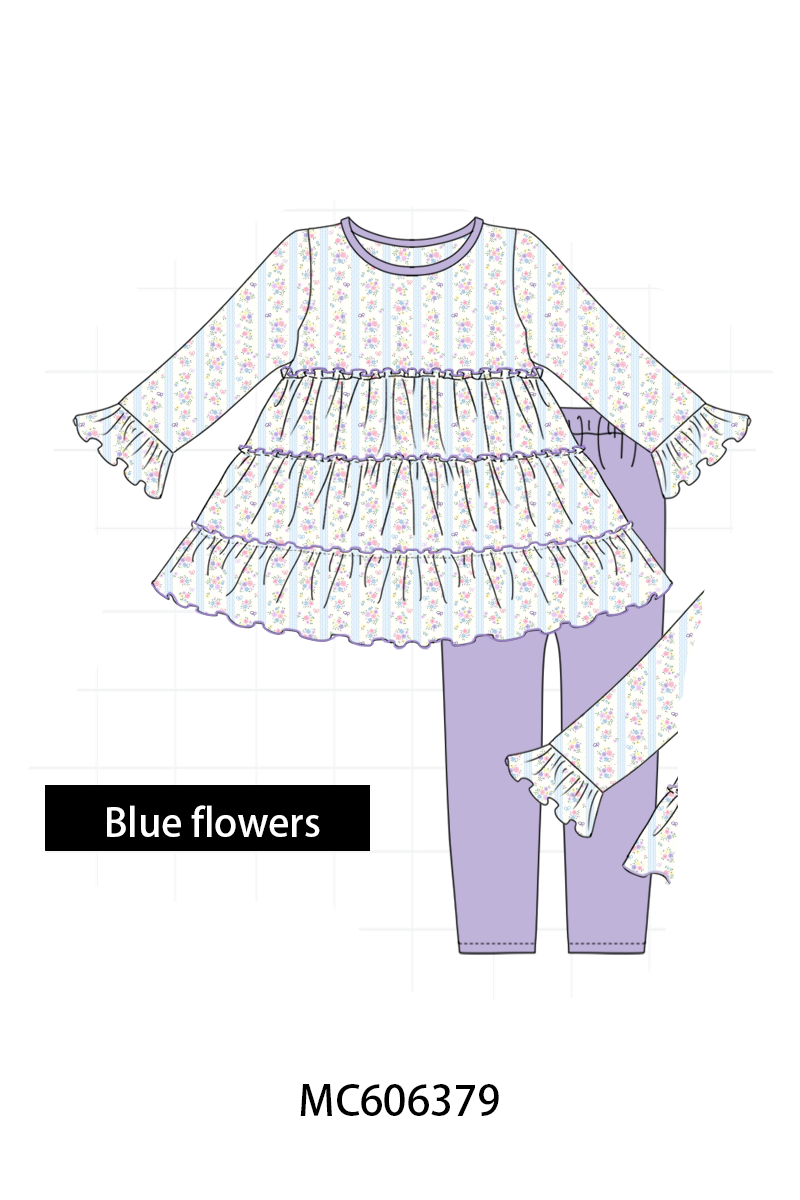 PO95 Christmas floral print tiered collection