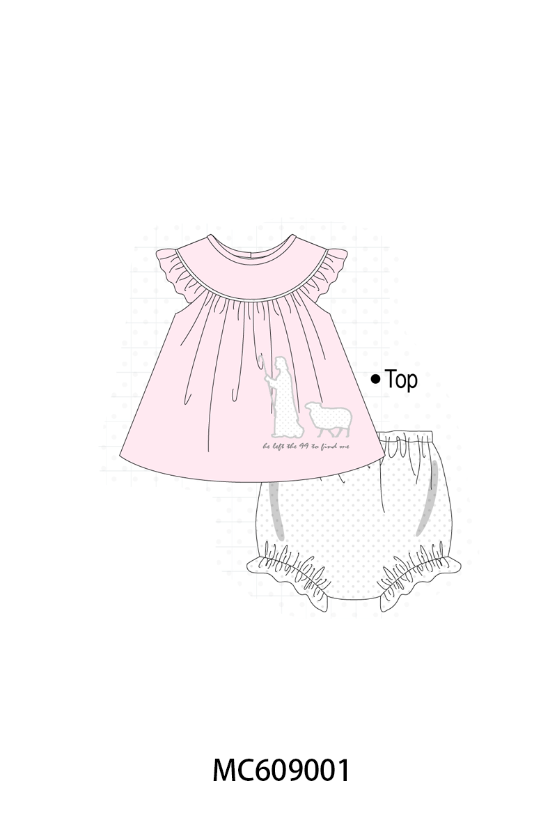 PO104 Pink&blue he left the 99 to find me embroidery collection - closing 9/14 - ETA February