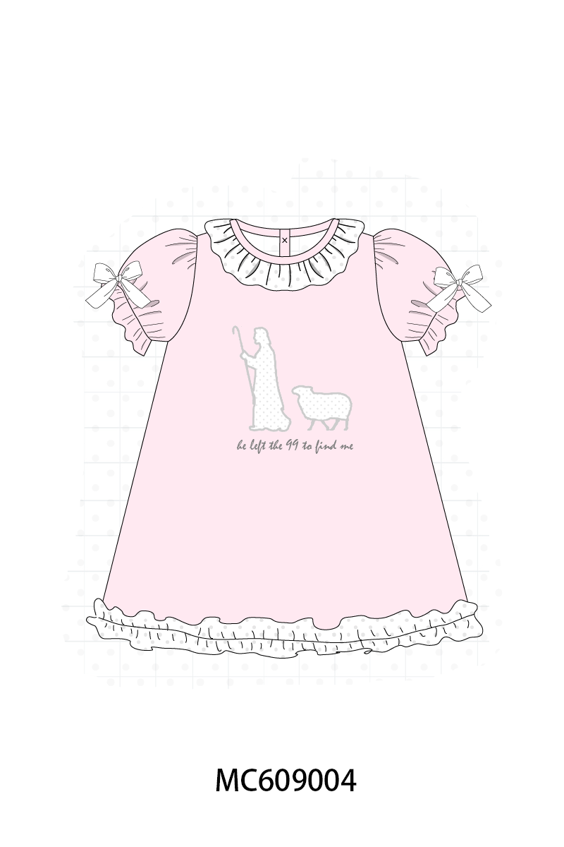 PO104 Pink&blue he left the 99 to find me embroidery collection - closing 9/14 - ETA February
