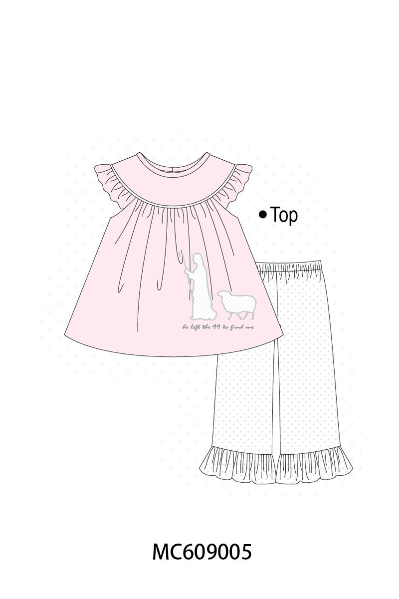 PO104 Pink&blue he left the 99 to find me embroidery collection - closing 9/14 - ETA February
