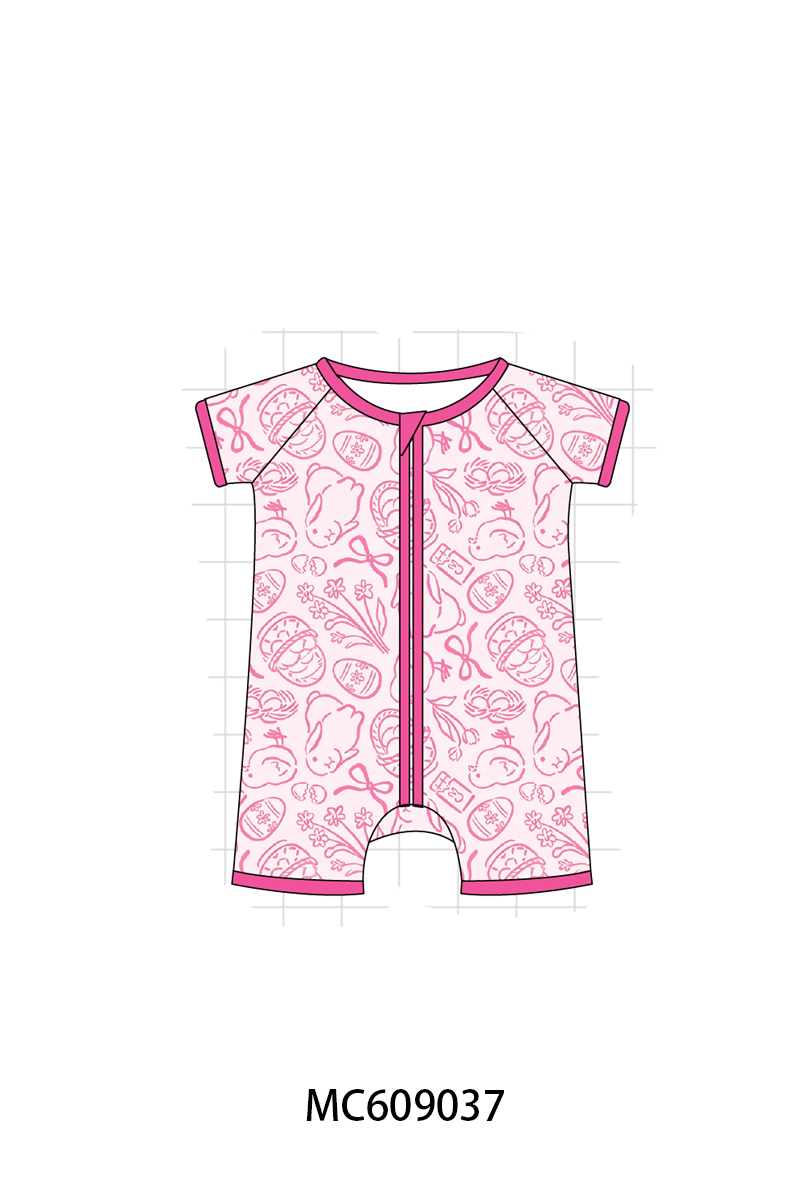 PO104 Magenta easter bunny egg bow bamboo collection - closing 9/14 - ETA February