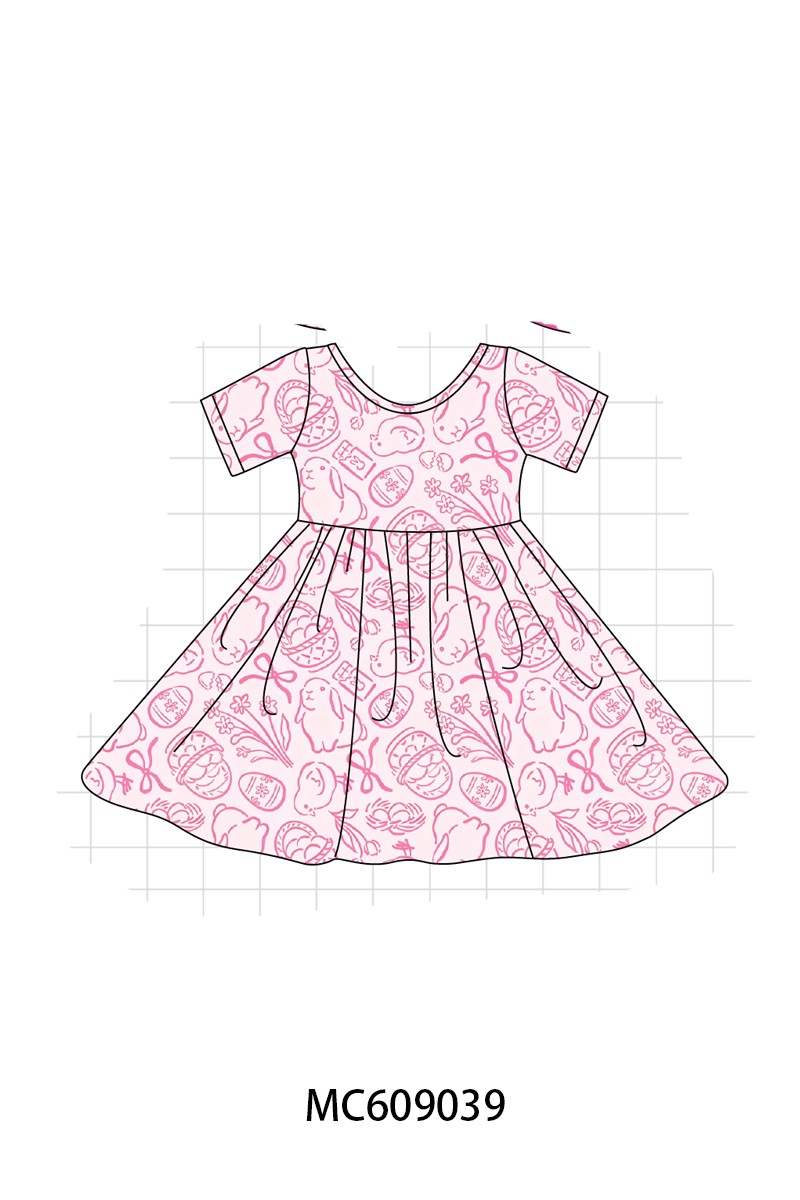 PO104 Magenta easter bunny egg bow bamboo collection - closing 9/14 - ETA February