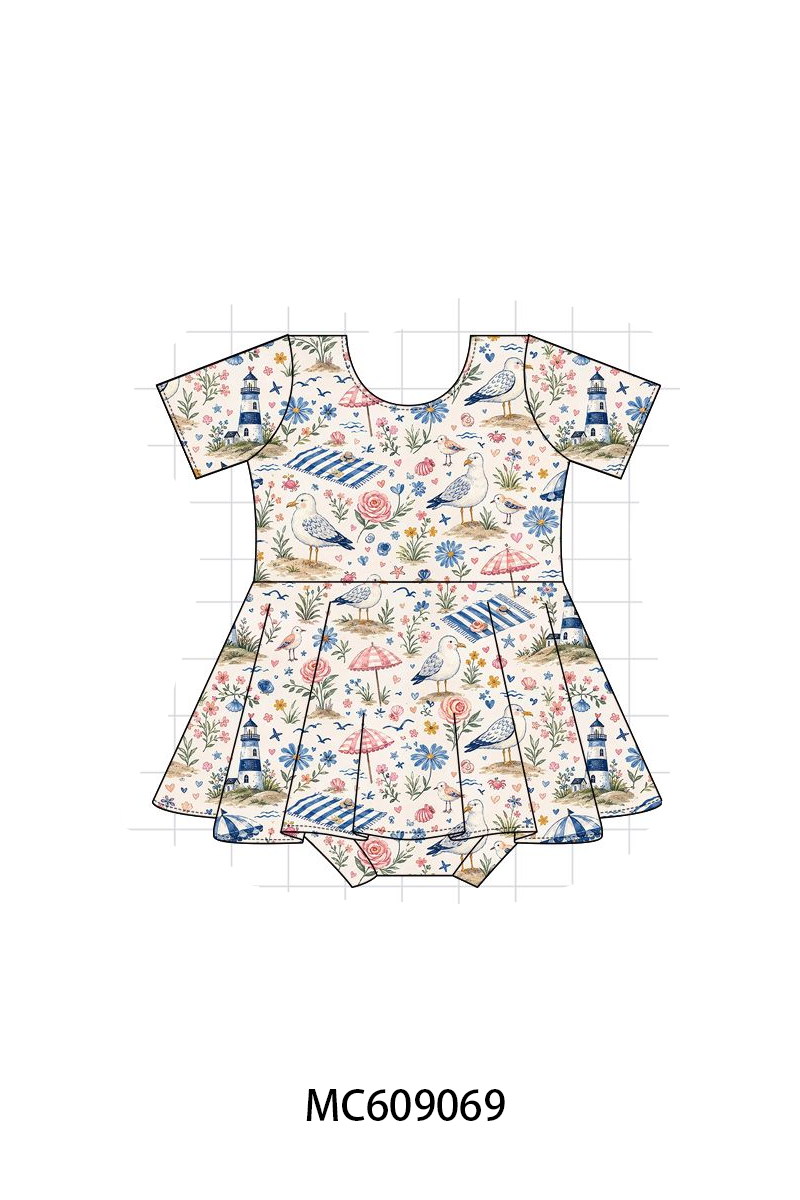 PO104 Pink bird floral bamboo collection - closing 9/14 - ETA February